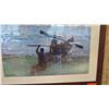 Image 2 : Framed Print: 2 Men in Canoe, Artist Damon Moss (38.5" X 29")