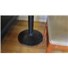 Image 9 : Rectangular Hardwood Table w/Metal Base (46" x 29"), 2 Chairs