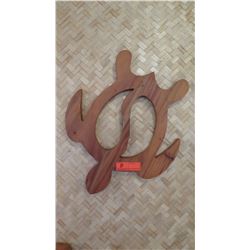 Decorative Wooden Turtle Wall Décor, Approx. 21" L
