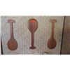 Image 1 : Qty 3 Decorative Wooden Paddles, 23.5" Long