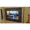 Image 1 : Rustic Dark-Stained Natural Wood Mirror, 40" x 30"