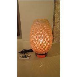 Woven Lamp, 15" Tall