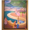 Image 1 : Very Large Acrylic Painting: 56.5" x 70"