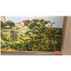 Image 11 : Extremely Large Acrylic Painting, Diamond Head/Waikiki, 121.5" x 73", Captioned "Waikiki Beach, Diam
