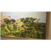 Image 14 : Extremely Large Acrylic Painting, Diamond Head/Waikiki, 121.5" x 73", Captioned "Waikiki Beach, Diam