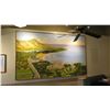 Image 2 : Extremely Large Acrylic Painting, Diamond Head/Waikiki, 121.5" x 73", Captioned "Waikiki Beach, Diam