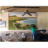 Image 3 : Extremely Large Acrylic Painting, Diamond Head/Waikiki, 121.5" x 73", Captioned "Waikiki Beach, Diam