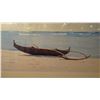 Image 2 : Framed Print: Outrigger Canoe on White Sand Beach, 25.5" x 37.5"
