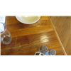 Image 4 : Natural Koa Wood Table w/Rounded Base, 29" X 29" w/2 Chairs