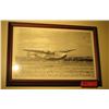 Image 1 : Black & White Print: Boeing A-314 Transoceanic Clipper on Takeoff, 12.5" x 18"