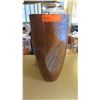 Image 1 : Solid Wood Carved Vessel (Planter), Approx. 16" Tall