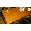 Image 2 : Wooden Bar Height Table (54"x 27") w/6 Padded Bar Stools