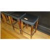 Image 2 : Qty 11 Padded Wooden Bar Height Stools