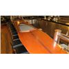 Image 8 : 2-Man Glider K.S. Struer Danmark Wooden Canoe (from Ceiling) - Approx. 21 Ft Long