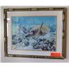 Image 1 : Framed Photo Print: Honu 17" x 21"