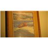 Image 2 : Framed Vintage Print: Waikiki and Outrigger Canoe Riders 15" x 12"