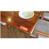 Image 2 : Natural Koa Wood Table w/Rounded Base (46" x 29") w/4 Chairs