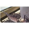 Image 3 : 1 Patio Table, 4 Metal Patio Chairs (stone tables are in varying conditions)