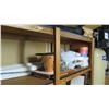 Image 2 : Contents of Wooden Shelving Unit - Aprons, etc. (not including shelving)