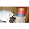 Image 8 : Contents of Wooden Shelving Unit - Aprons, etc. (not including shelving)