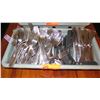 Image 2 : Large Lot of Flatware (Butter Knives, Forks, Misc. Spoons, Steak Knives), 3 Flatware Trays