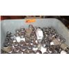 Image 2 : Large Tray of Glass Salt & Pepper Shakers