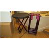 Image 1 : Qty 7 Server Trays and 4 Folding Food Server Stands