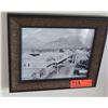 Image 1 : Framed Black & White Vintage Photo: Downtown Honolulu?, 13" x 11"
