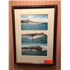 Image 1 : Framed Print - "Surf Riding at Waikiki, Honolulu" 16.5" x 9"