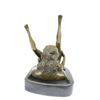 Image 10 : Erotic Abstract Bronze Sculpture on Marble Base Figure