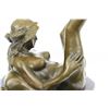 Image 4 : Erotic Abstract Bronze Sculpture on Marble Base Figure