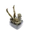 Image 8 : Erotic Abstract Bronze Sculpture on Marble Base Figure