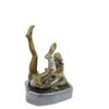 Image 9 : Erotic Abstract Bronze Sculpture on Marble Base Figure