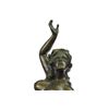 Image 2 : Nymph Nude Bronze Statue on Marble Base