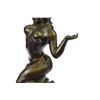 Image 4 : Nymph Nude Bronze Statue on Marble Base