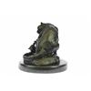 Image 5 : Lion With Cub Bronze Statue on Marble Base