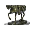 Image 8 : Knight Warrior Bronze Statue on Marble Base Sculpture