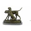 Image 7 : Vintage Style Hunting Dogs Bronze Sculpture