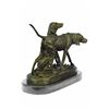 Image 9 : Vintage Style Hunting Dogs Bronze Sculpture