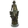 Image 1 : Semi Nude Egyptian Princess Bronze Statue
