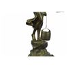 Image 3 : Bucket Bronze Sculpture on Marble Base Figurine