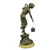 Image 7 : Bucket Bronze Sculpture on Marble Base Figurine