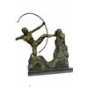 Image 5 : Powerful Man With Bow Bronze Sculpture