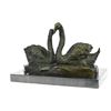 Image 5 : Two Swan Dancing Bronze Sculpture
