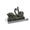 Image 9 : Two Swan Dancing Bronze Sculpture