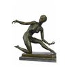 Image 6 : Exotic Dancer Bronze Sculpture on Marble Base Statue
