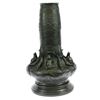Image 5 : Handmade Old Handwork Bronze Frog Vase Figure