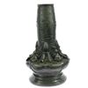 Image 9 : Handmade Old Handwork Bronze Frog Vase Figure