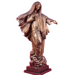 Virgin Mary Holy Statue Bronze Sculpture