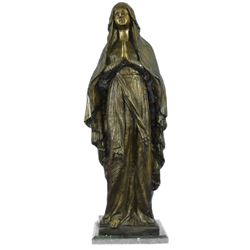 Virgin Mary Holy Statue Bronze Sculpture